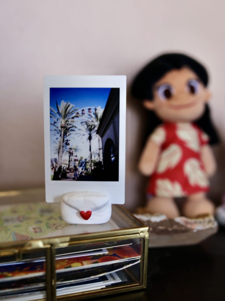 air dry clay photo stand