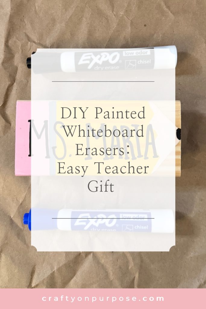 DIY Painted Whiteboard Erasers: Easy Teacher Gift
