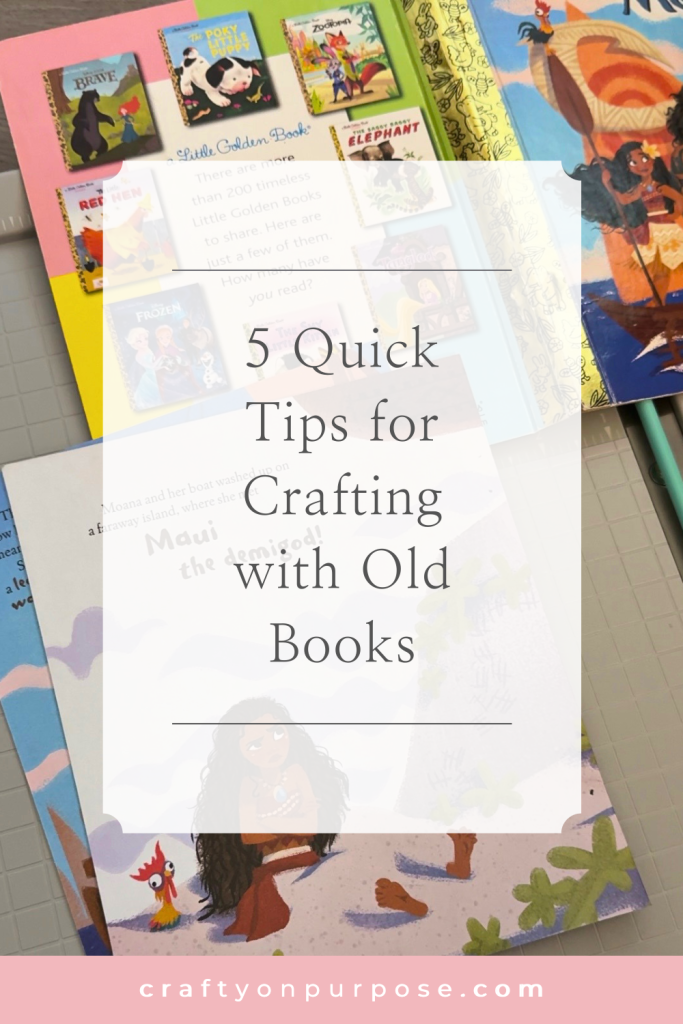 5 Quick Tips for Crafting with Old Books