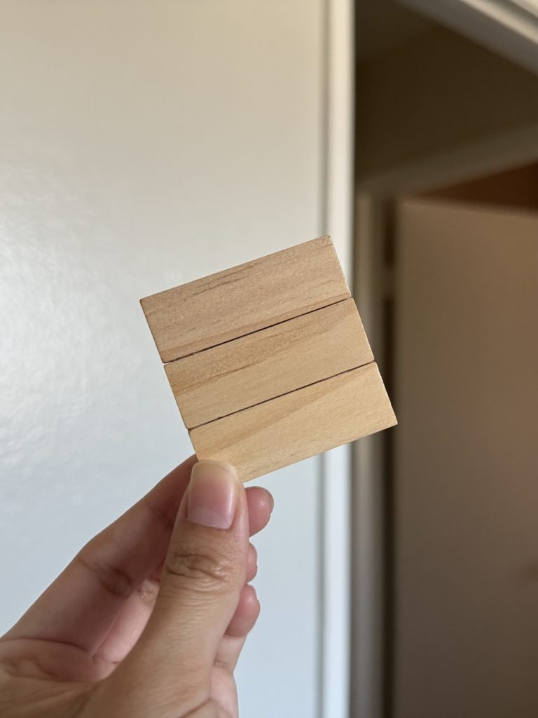 small wooden block